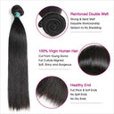 Ali Grace Brazilian Straight Hair Bundle Set with Closure