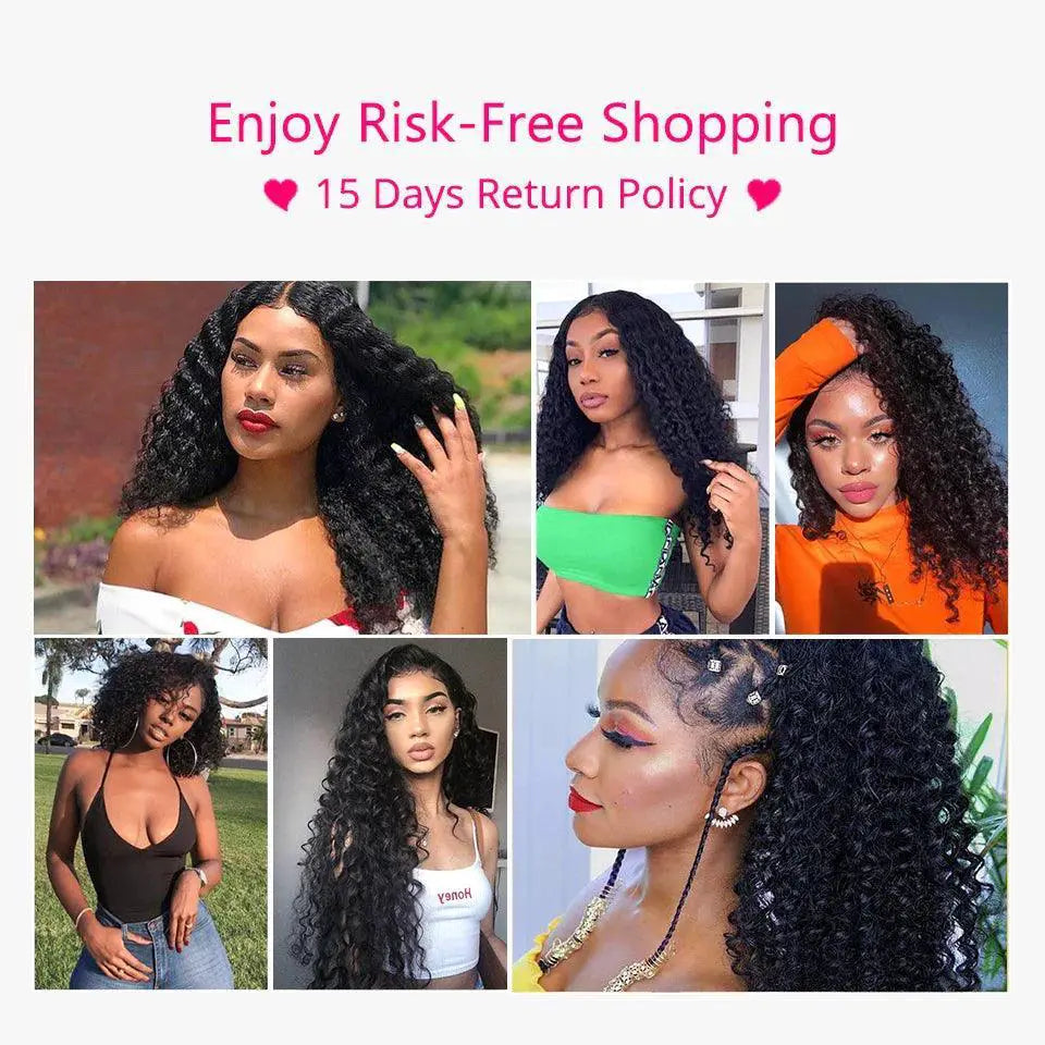 Ali Grace Deep Wave Lace Front Closure 100 Percent Remy Hair