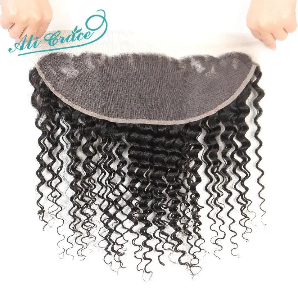 Ali Grace Deep Wave Lace Front Closure 100 Percent Remy Hair