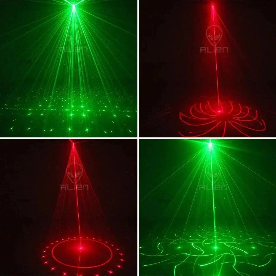 Alien RGB LED Strobe Laser Projector Portable Party Lighting