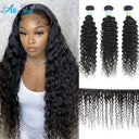 Alisky Deep Curly Human Hair Extensions Premium Brazilian Remy
