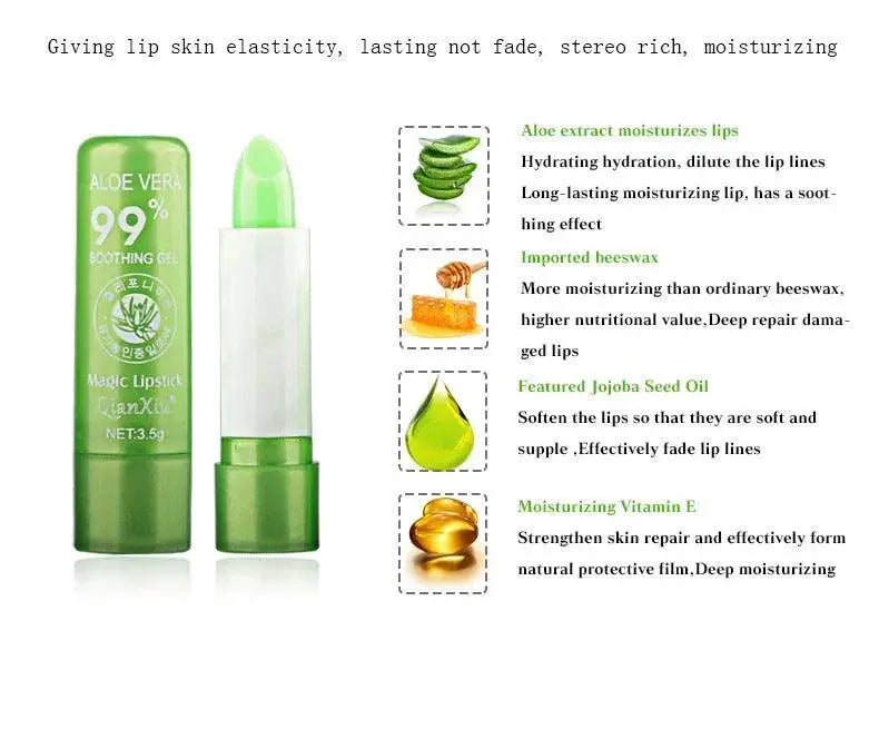 Aloe Vera Color Changing Lipstick Hydrating Lip Color