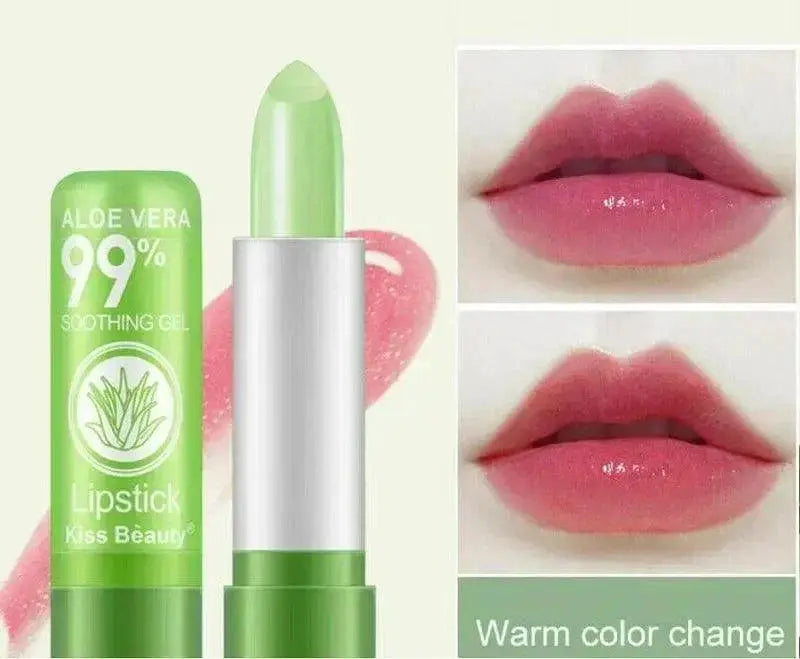 Aloe Vera Lip Balm Hydrating Color Adaptive Anti Aging