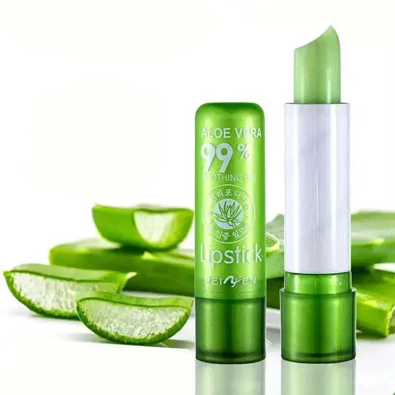 Aloe Vera Lip Balm Hydrating Color Adaptive Anti Aging