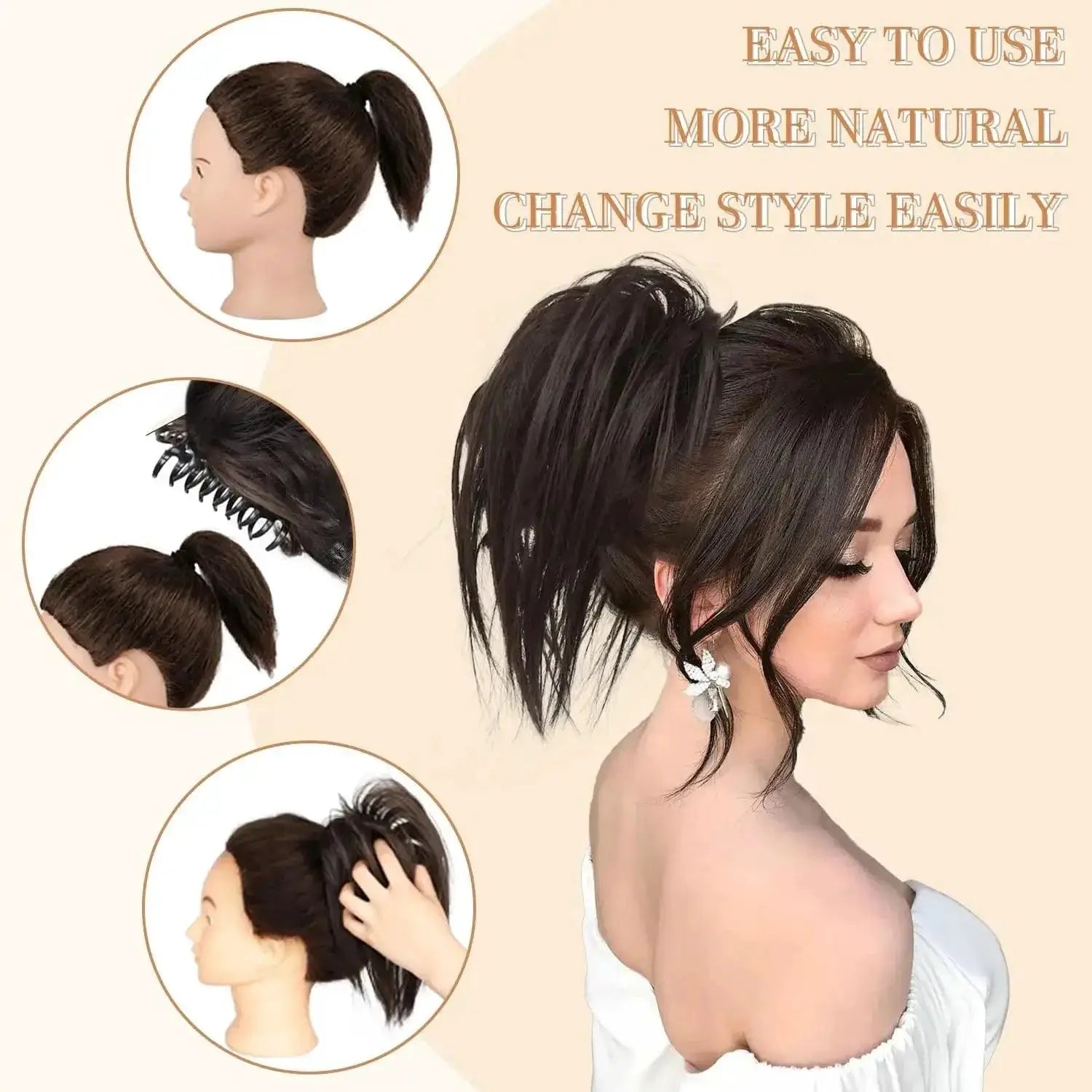 Ponytail Hair Extensions Instant Style Boost Versatile