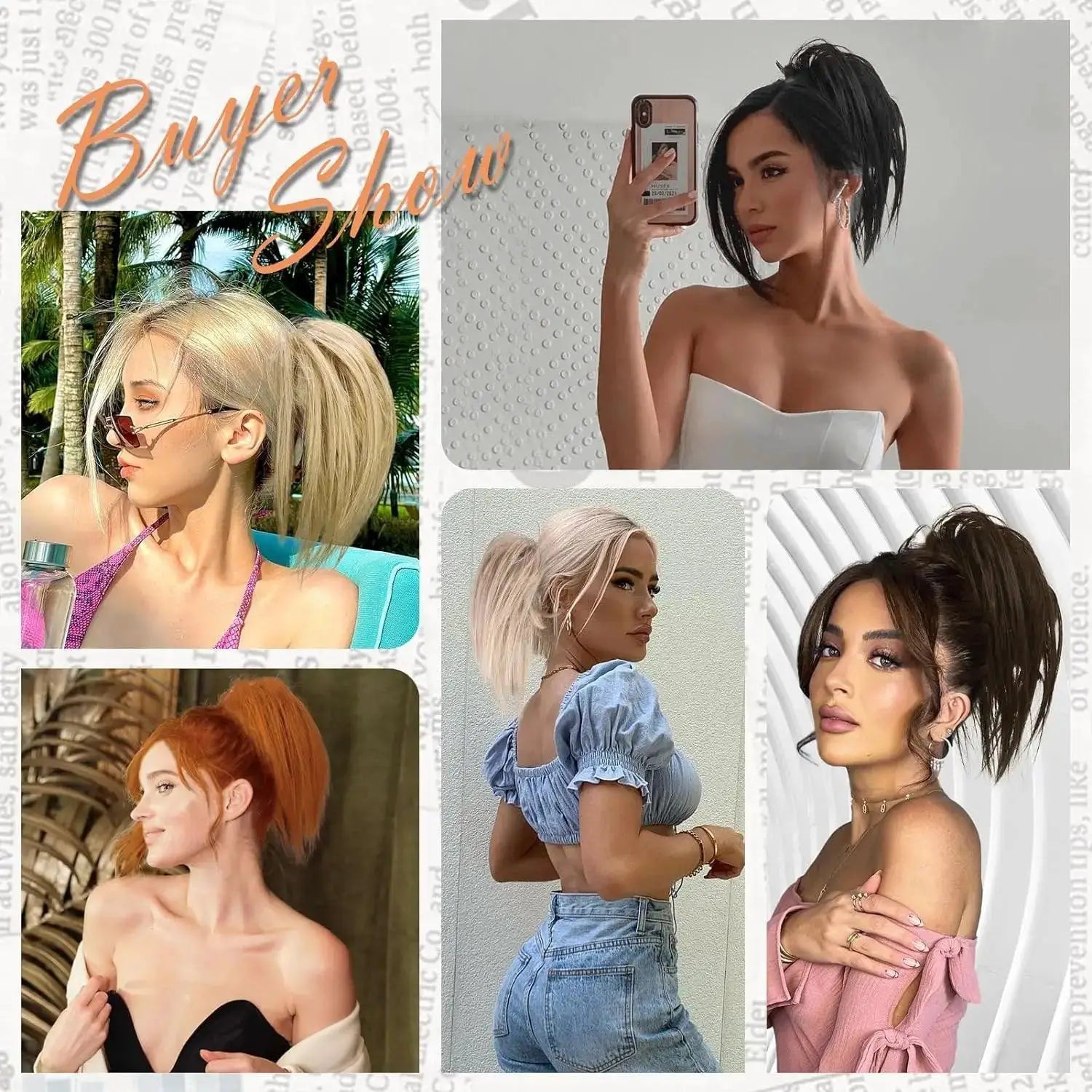 Ponytail Hair Extensions Instant Style Boost Versatile