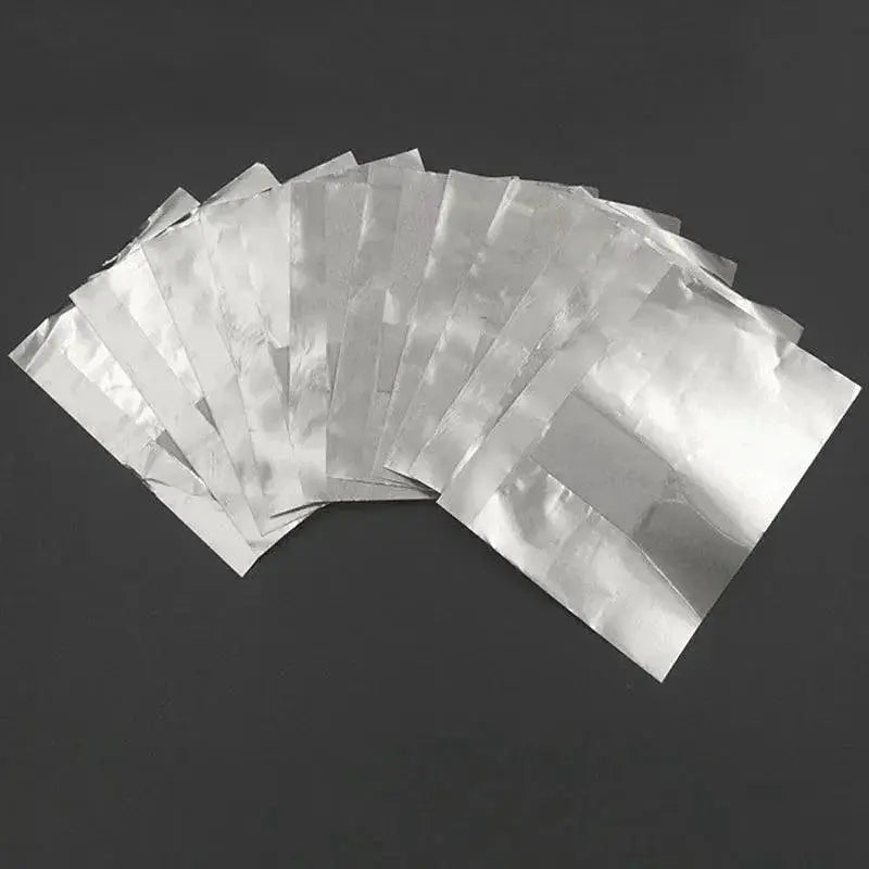 Aluminium Foil Nail Polish Remover Wraps Effortless