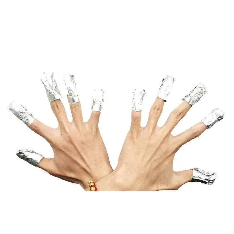 Aluminium Foil Nail Polish Remover Wraps Effortless