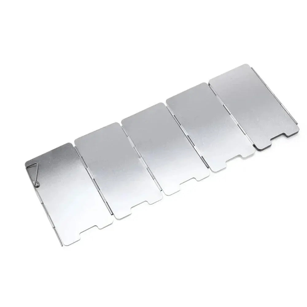 Aluminum 9 Plate Portable Windshield For Camping Stove