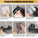 Aluminum Alloy Bathroom Kitchen Shower Organizer Sleek Dual Tier Design