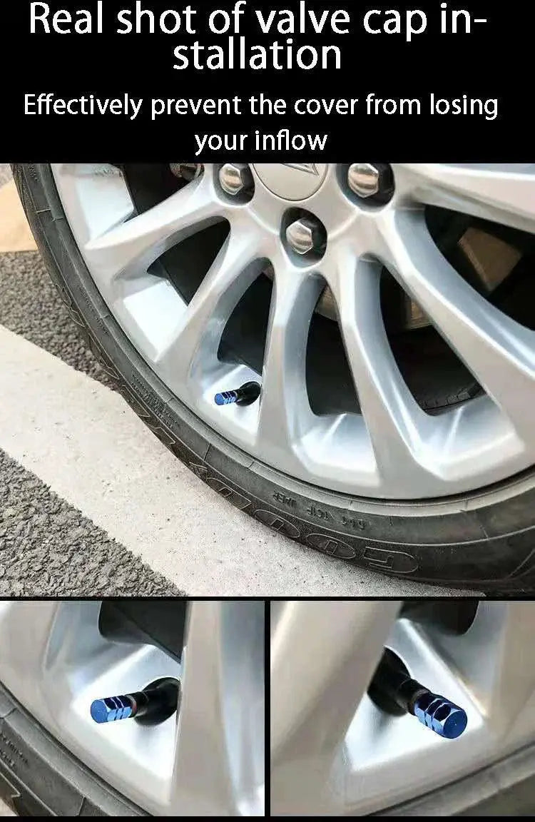 Aluminum Alloy Valve Caps For Tire Protection And Style