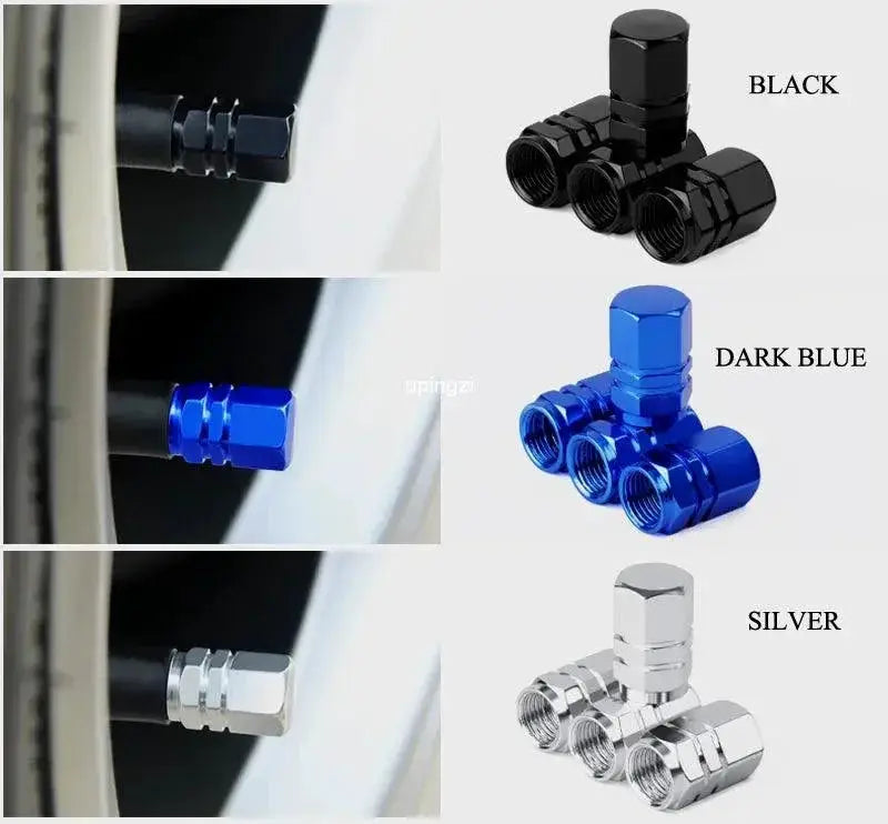 Aluminum Alloy Valve Caps For Tire Protection And Style