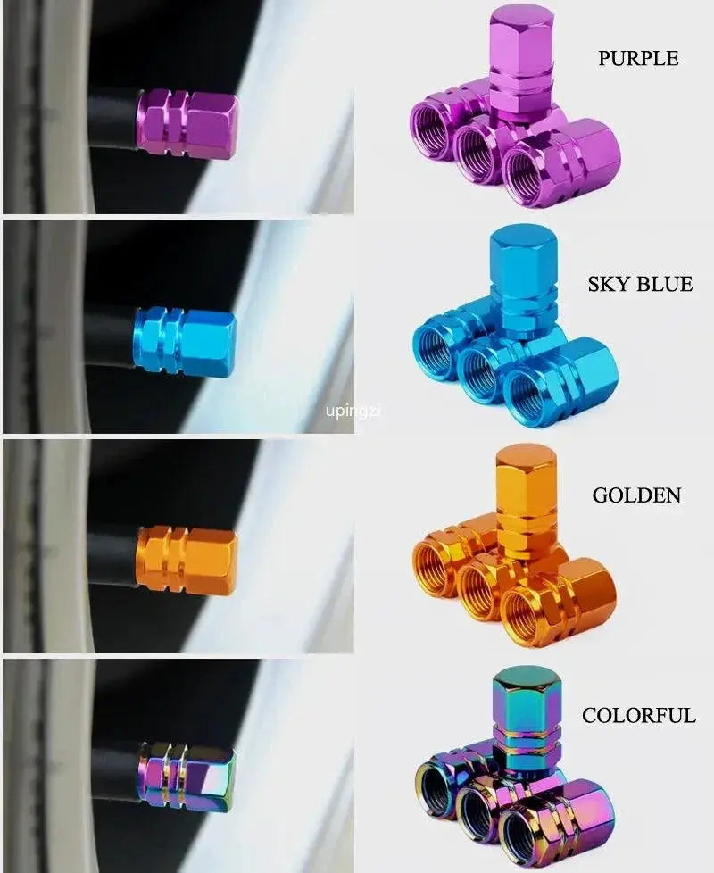Aluminum Alloy Valve Caps For Tire Protection And Style