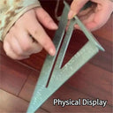 Aluminum Alloy Woodworking Triangle Ruler Precision Tool 7 Inch