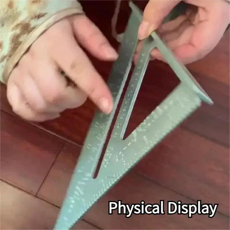 Aluminum Alloy Woodworking Triangle Ruler 7 Inch Tool