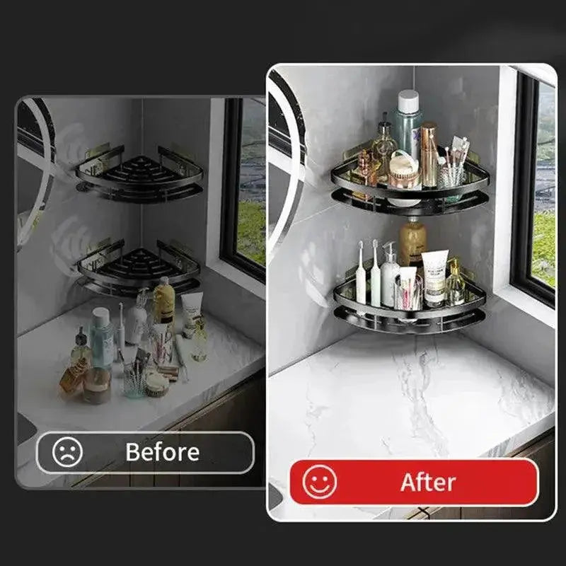 Aluminum Bathroom Shelf Organizer for Space Saving