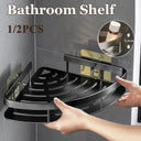 Aluminum Bathroom Shelf Organizer: No-Drill Installation Rack