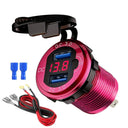 Aluminum Dual USB Car Charger with LED Display Fast Charging