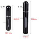 Aluminum Perfume Atomizer Stylish Eco-Friendly Travel Bottle