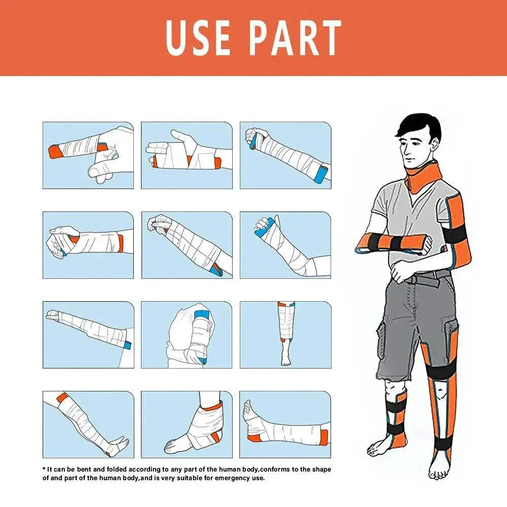 Aluminum Splint Roll Emergency Bone Support Kit For Medical