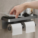 Aluminum Toilet Paper Holder: Durable Bathroom Tissue Rack