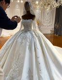 Elegant Bridal Satin Dress for Brides