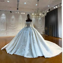 Elegant Bridal Satin Dress for Brides