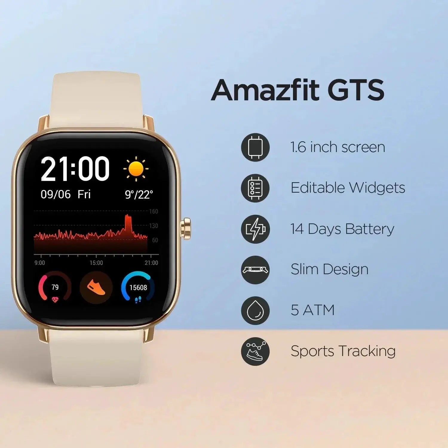 Amazfit GTS Fitness Smartwatch GPS Tracker for Men