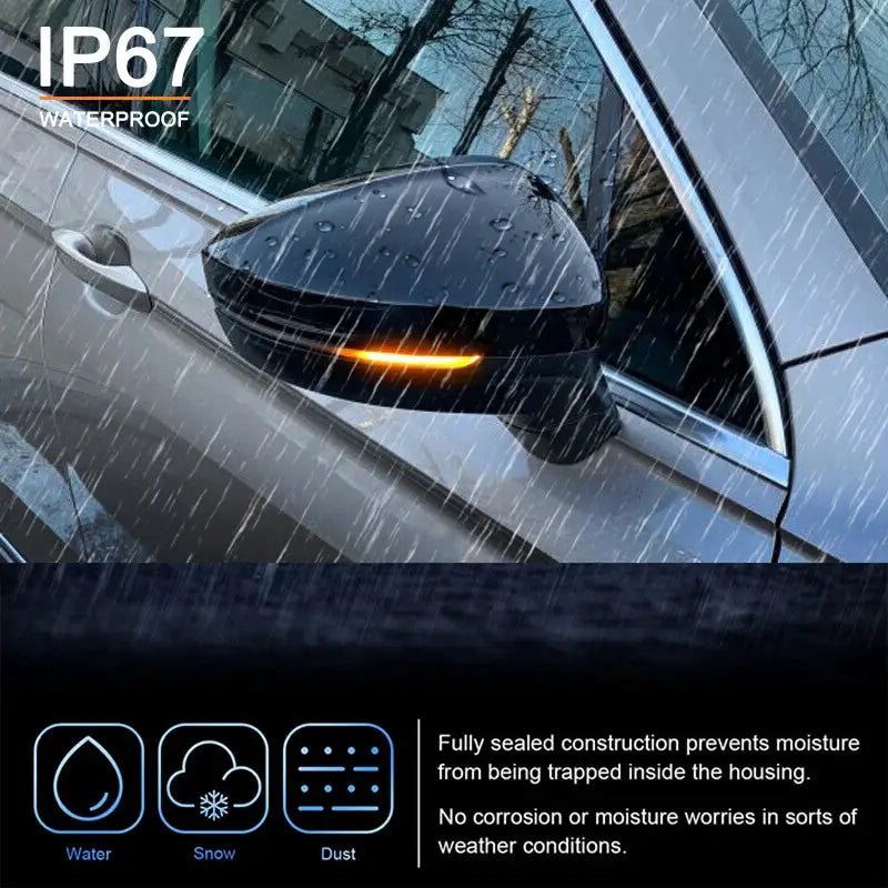 Amber LED Side Mirror Signals for Tiguan
