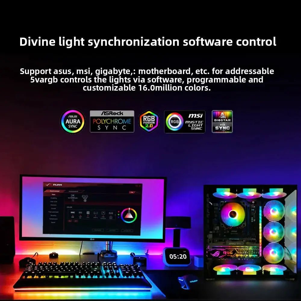 Ambient Glow ARGB Light Bar for PC Case