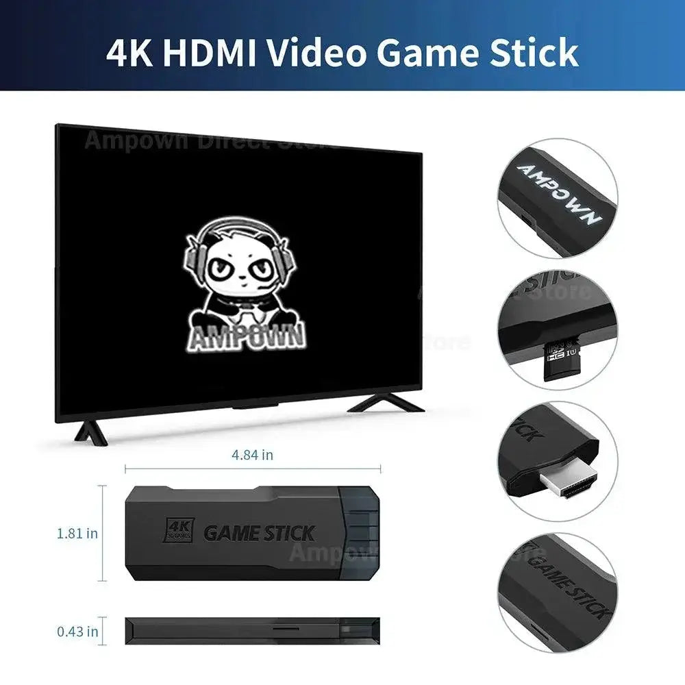 Ampown GD20 Game Stick Console Retro Games 40K 50K 70K