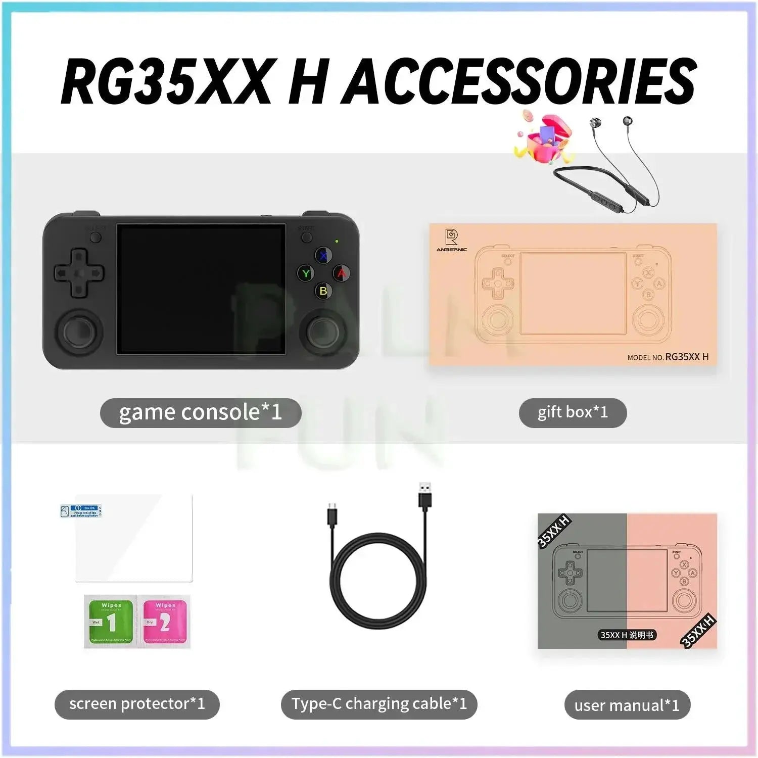 Anbernic RG35XX H Handheld Game Console 3.5 Inch Screen