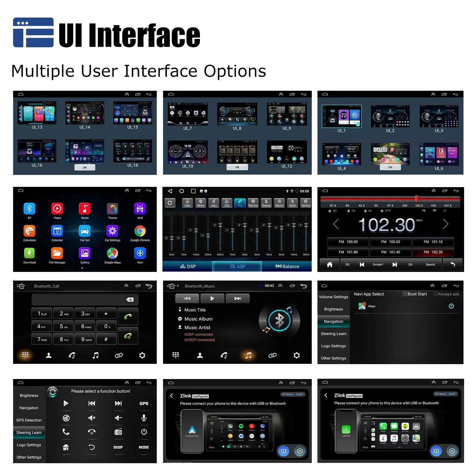 Android Car Stereo for CarPlay GPS