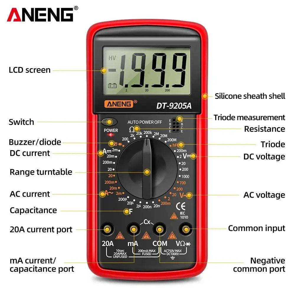 Aneng Digital Multimeter Professional Electrical Tester