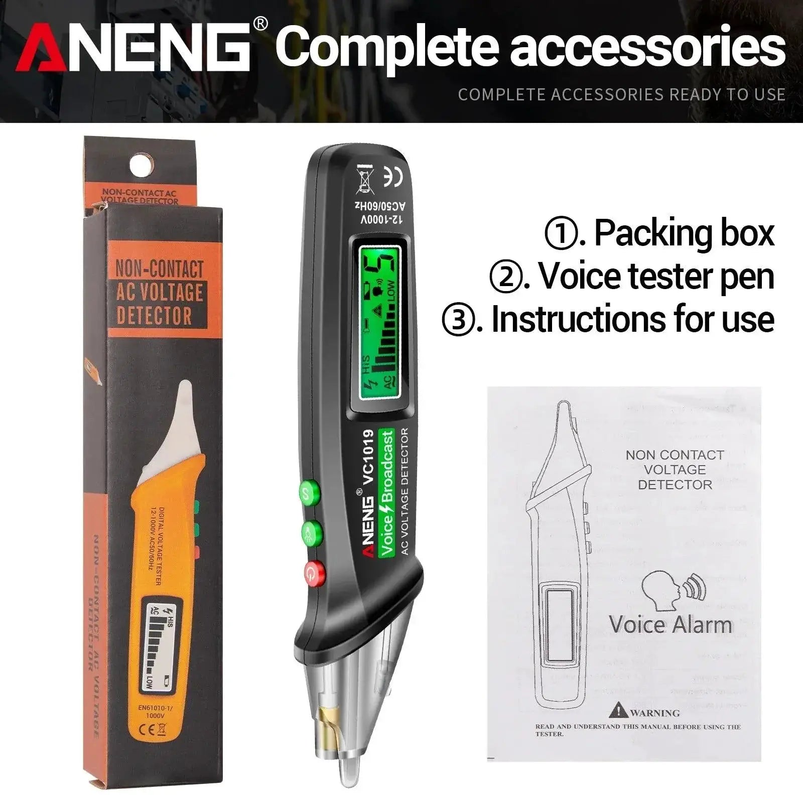 Aneng VC1019 Voltage Tester Pen Smart Voltage Detection