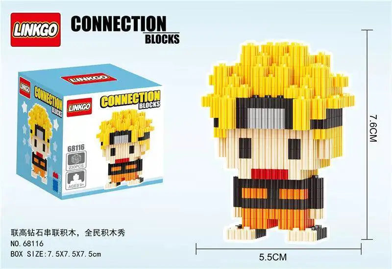 Anime Building Blocks Luffy Kakashi Chopper 3D DIY Set