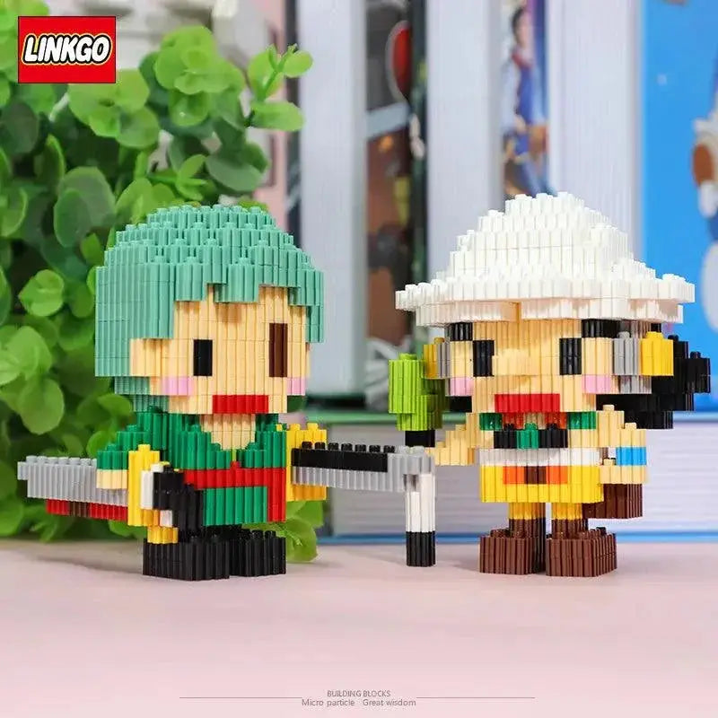 Anime Building Blocks Luffy Kakashi Chopper 3D DIY Set