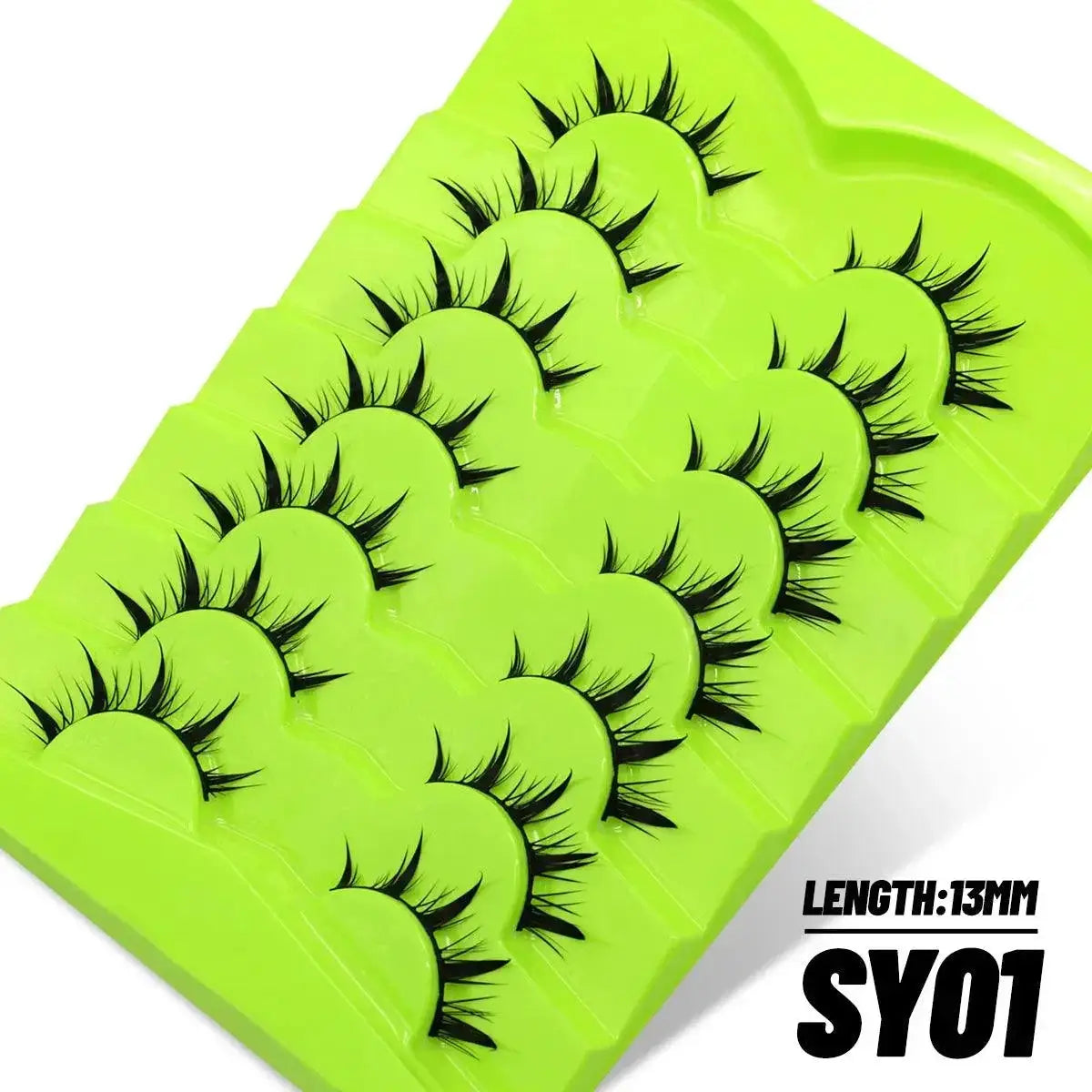 Anime Inspired Reusable Wispy Cross False Lashes Kit