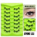 Anime-Inspired Reusable Wispy Cross False Lashes Kit
