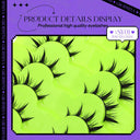 Anime-Inspired Reusable Wispy Cross False Lashes Kit