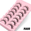 Anime-Inspired Reusable Wispy Cross False Lashes Kit