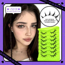 Anime-Inspired Reusable Wispy Cross False Lashes Kit