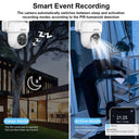 ANRAN 2K 3/5MP Solar Camera - Wireless Solar Home Security With AI PIR Detection