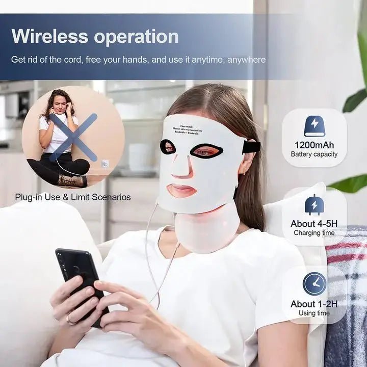 Anti-Aging LED Mask for Face and Neck