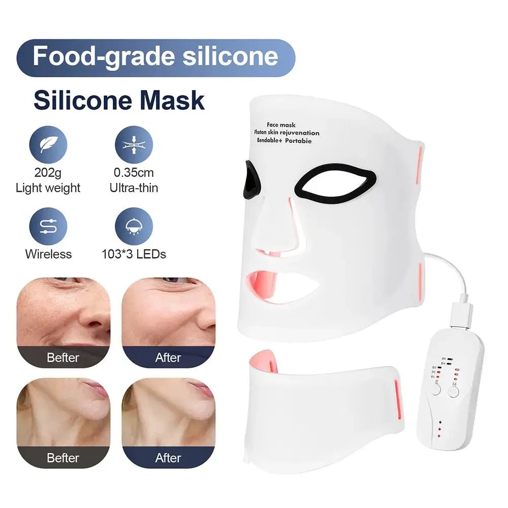 Anti-Aging LED Mask for Face and Neck