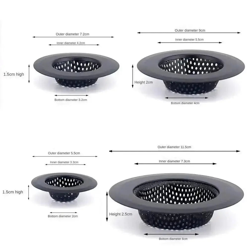 Anti Clog Sink Strainer With Handle Stainless Steel Filter