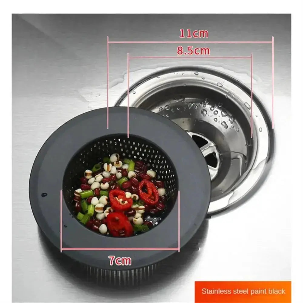 Anti Clog Sink Strainer With Handle Stainless Steel Filter