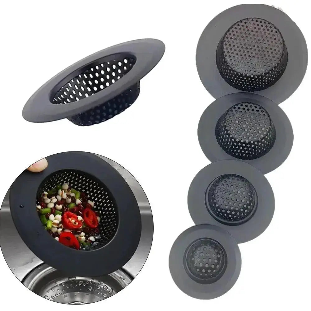 Anti Clog Sink Strainer With Handle Stainless Steel Filter