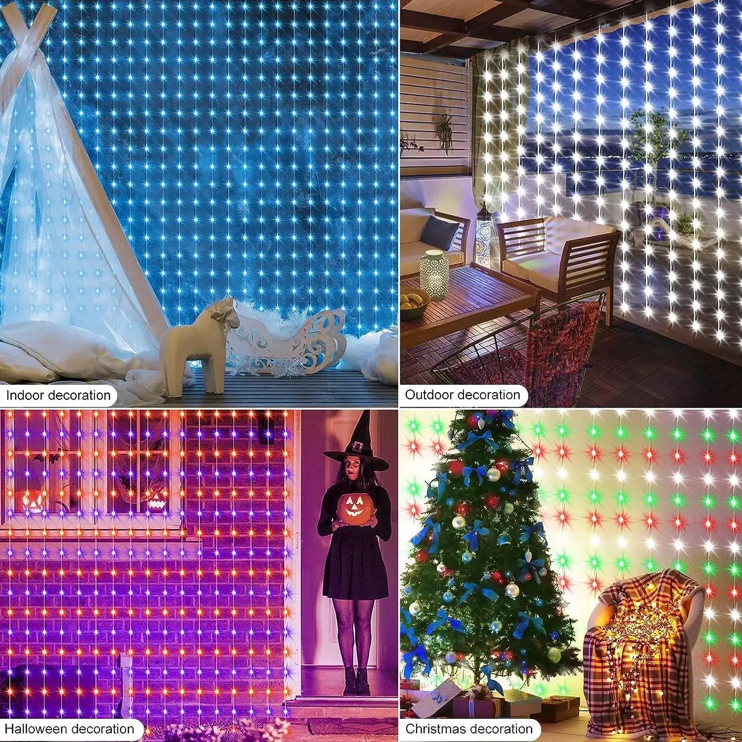 App Controlled RGB Curtain Lights With 16M Colors And Music - OurLum.com