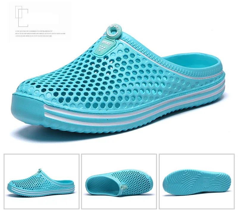 AquaFlex Men Pool Sandals - Slip On Water Ready Comfort For Beach And Garden Now